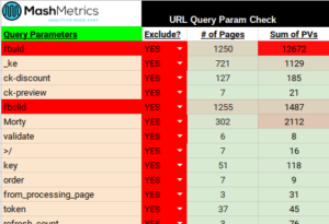 Query String Parameters within Google Analytics Pages Report