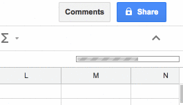Google Sheets loading bar